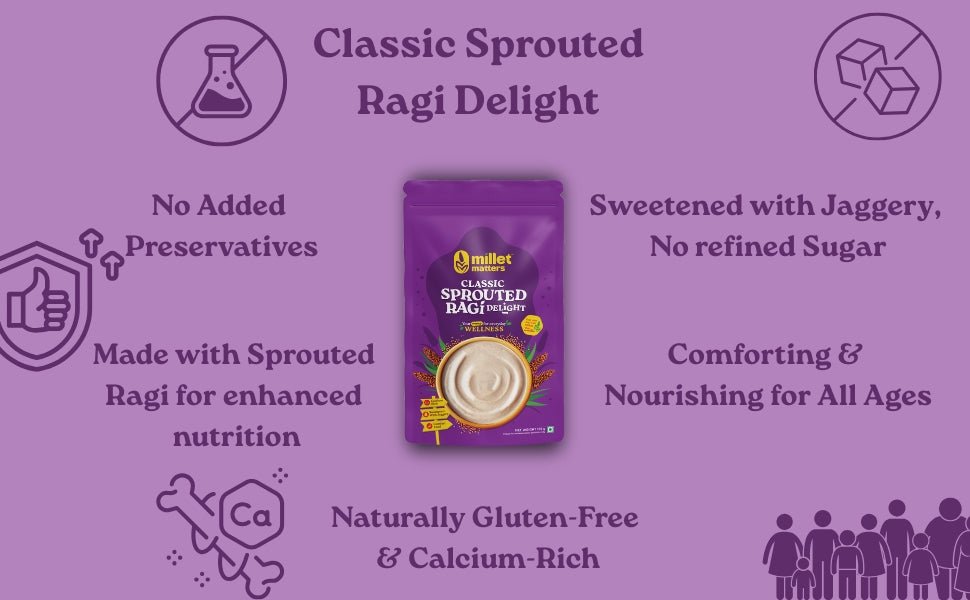 Classic Sprouted Ragi Delight - Millet Matters
