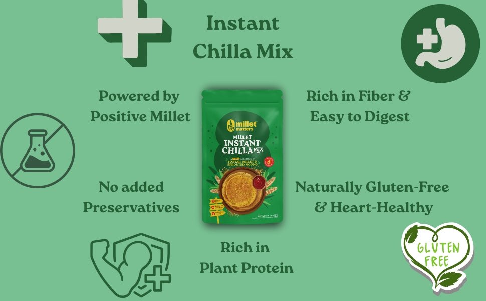 Millet Instant Chilla Mix - Millet Matters