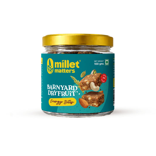 Barnyard Dryfruits Energy Bites - Millet Matters
